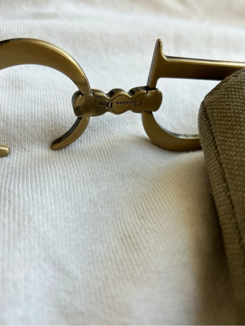 Dior Brown Leather Trim Logo-Print Interior Shoulder Bag - Picture 4 of 10